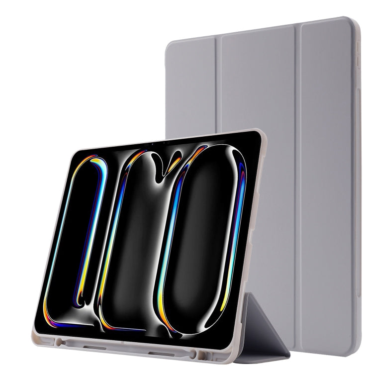 Custodia per tablet ripiegabile in pelle Skin Feel con slot per penna, For iPad Pro 13 2025 / 2024, For iPad Pro 11 2025 / 2024
