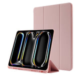 Custodia per tablet ripiegabile in pelle Skin Feel con slot per penna, For iPad Pro 13 2025 / 2024, For iPad Pro 11 2025 / 2024