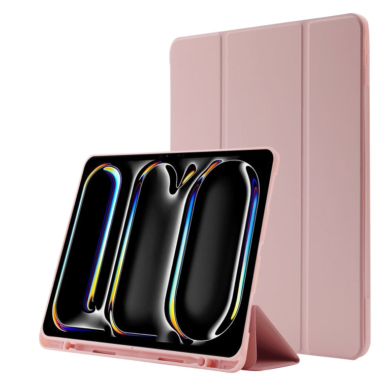 Custodia per tablet ripiegabile in pelle Skin Feel con slot per penna, For iPad Pro 13 2025 / 2024, For iPad Pro 11 2025 / 2024