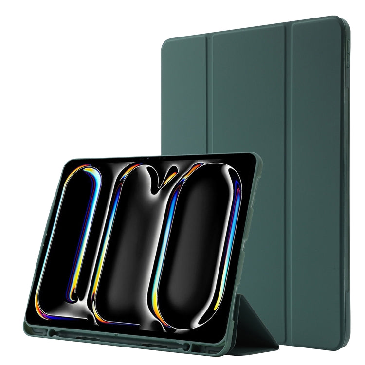 Custodia per tablet ripiegabile in pelle Skin Feel con slot per penna, For iPad Pro 13 2025 / 2024, For iPad Pro 11 2025 / 2024