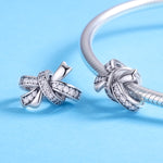 Accessori per collana braccialetto fai-da-te con perline dolci in argento sterling S925