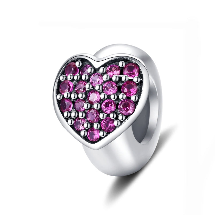 Accessori per collana braccialetto fai da te con zirconi rosa in argento sterling S925