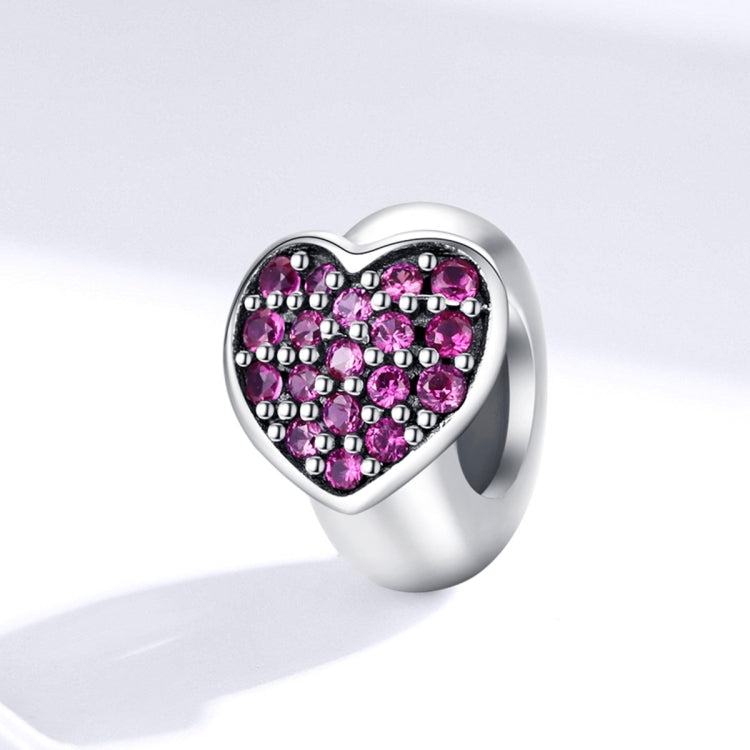 Accessori per collana braccialetto fai da te con zirconi rosa in argento sterling S925