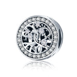Bracciale Albero della Vita Corda in argento sterling S925 decorata con perline sfuse