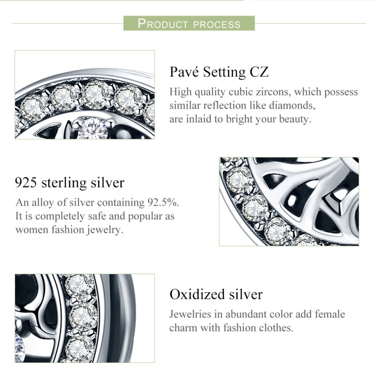 Bracciale Albero della Vita Corda in argento sterling S925 decorata con perline sfuse