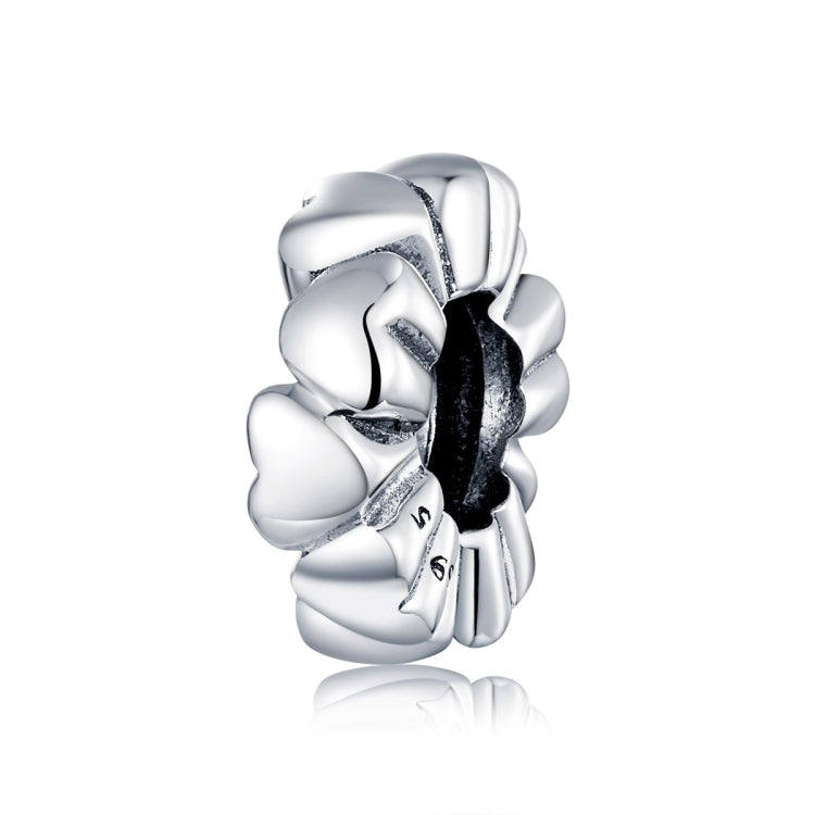 Accessori per collana braccialetto fai-da-te con perline a forma di cuore in argento sterling S925