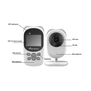 SP990 Telecamera per la cura del baby monitor con schermo LCD da 2,4 pollici, EU Plug, US Plug