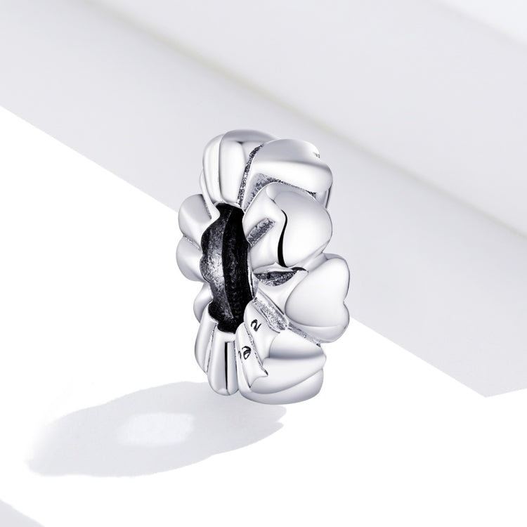 Accessori per collana braccialetto fai-da-te con perline a forma di cuore in argento sterling S925