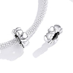 Accessori per collana braccialetto fai-da-te con perline a forma di cuore in argento sterling S925