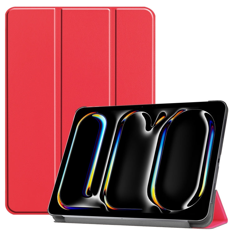 Custodia per tablet in pelle intelligente Custer Pure Color con supporto a 3 pieghe, For iPad Pro 11 2025 / 2024