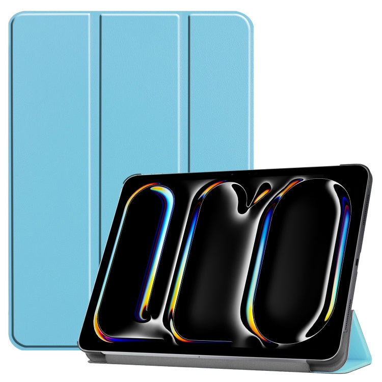 Custodia per tablet in pelle intelligente Custer Pure Color con supporto a 3 pieghe, For iPad Pro 11 2025 / 2024