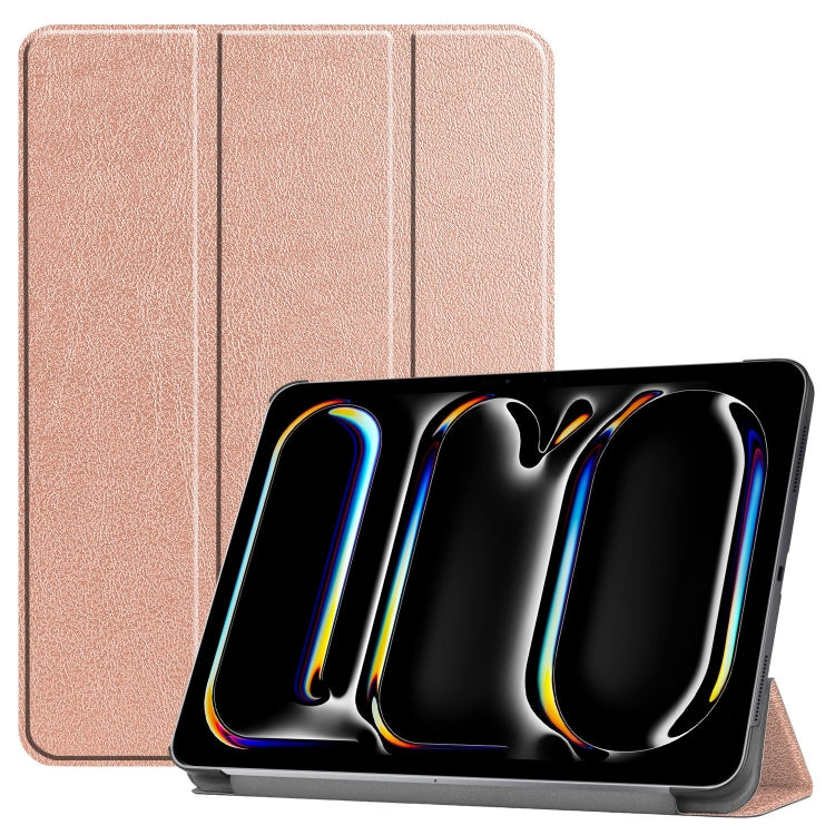 Custodia per tablet in pelle intelligente Custer Pure Color con supporto a 3 pieghe, For iPad Pro 11 2025 / 2024