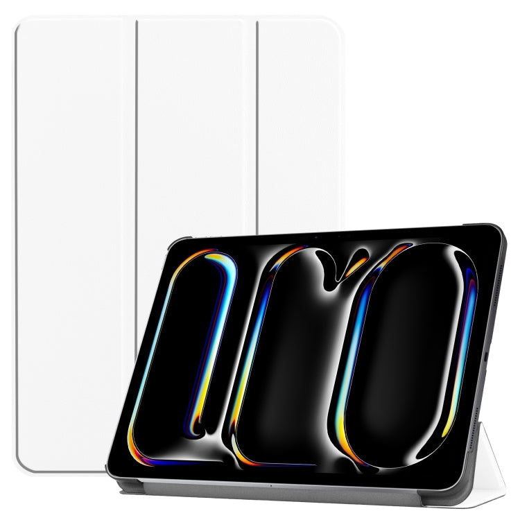 Custodia per tablet in pelle intelligente Custer Pure Color con supporto a 3 pieghe, For iPad Pro 11 2025 / 2024