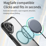 Custodia per telefono traslucida MagSafe con struttura in fibra di carbonio, For  iPhone Air, For iPhone 16 Pro Max, For iPhone 16 Pro, For iPhone 16 Plus, For iPhone 16, For iPhone 15 Pro Max