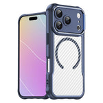 Custodia per telefono traslucida MagSafe con struttura in fibra di carbonio, For iPhone 18 Pro, For iPhone 18 Pro Max, For iPhone 17e / 16e, For iPhone 17 Pro Max, For iPhone 17 Pro, For iPhone 17