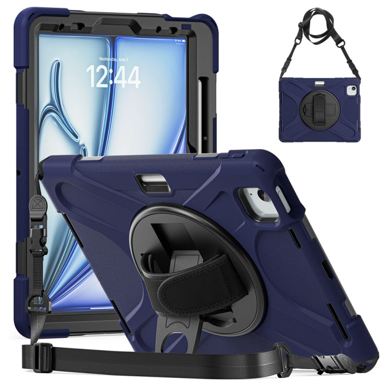 Custodia per tablet PC ibrida in silicone con impugnatura girevole, For iPad Air 13 2026 / 2025 / 2024, For iPad Air 11 2026 / 2025 / 2024, For iPad Pro 13 2025 / 2024