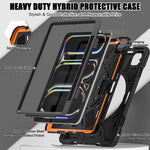 Custodia per tablet PC ibrida in silicone con impugnatura girevole, For iPad Pro 11 2025 / 2024