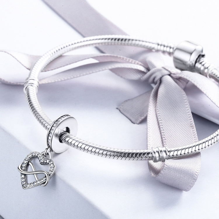 Accessori per collana braccialetto fai da te con ciondolo a forma di cuore in argento sterling S925