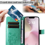 Custodia per cellulare in pelle con motivo a farfalla in rilievo 3D, For iPhone 17e / 16e, For iPhone 16 Pro Max, For iPhone 16 Pro