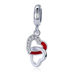 Accessori per corde S925 con ciondolo in argento fai-da-te creativo cuore a cuore