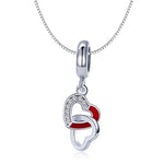 Accessori per corde S925 con ciondolo in argento fai-da-te creativo cuore a cuore