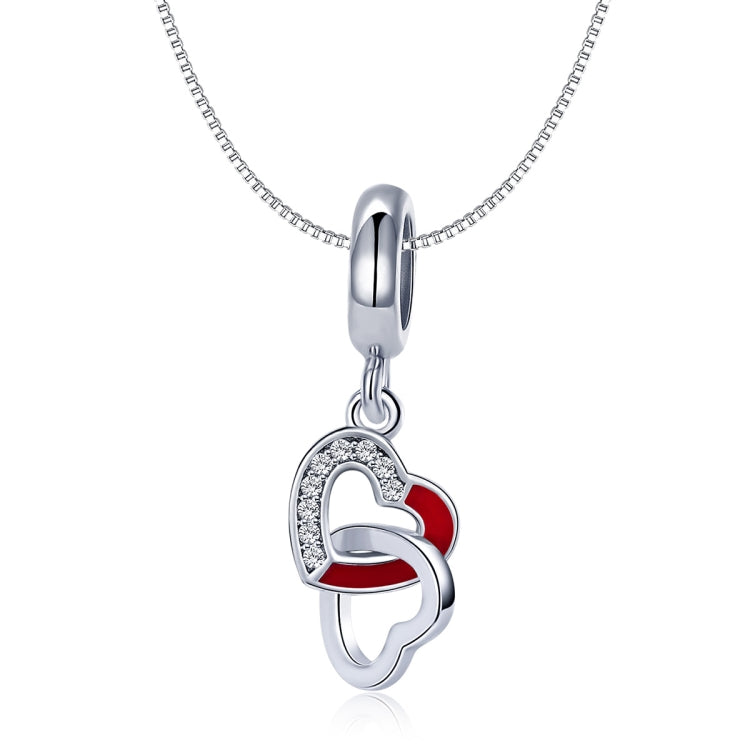 Accessori per corde S925 con ciondolo in argento fai-da-te creativo cuore a cuore
