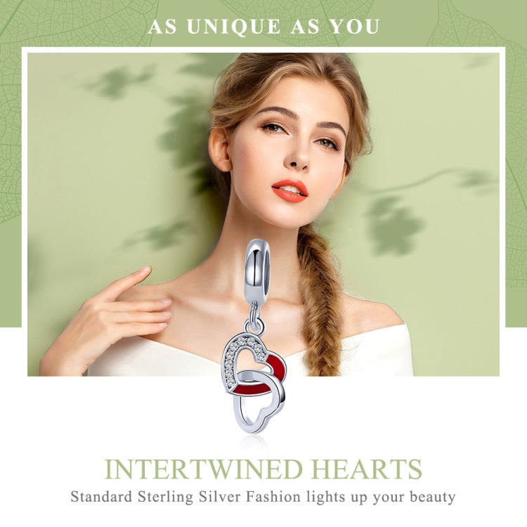 Accessori per corde S925 con ciondolo in argento fai-da-te creativo cuore a cuore