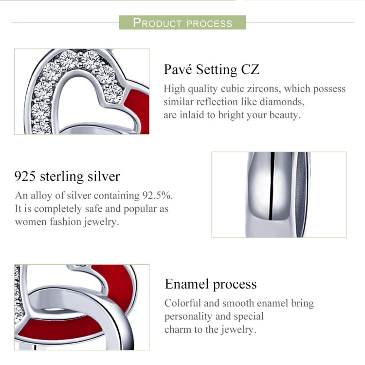 Accessori per corde S925 con ciondolo in argento fai-da-te creativo cuore a cuore