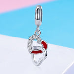 Accessori per corde S925 con ciondolo in argento fai-da-te creativo cuore a cuore