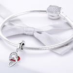 Accessori per corde S925 con ciondolo in argento fai-da-te creativo cuore a cuore