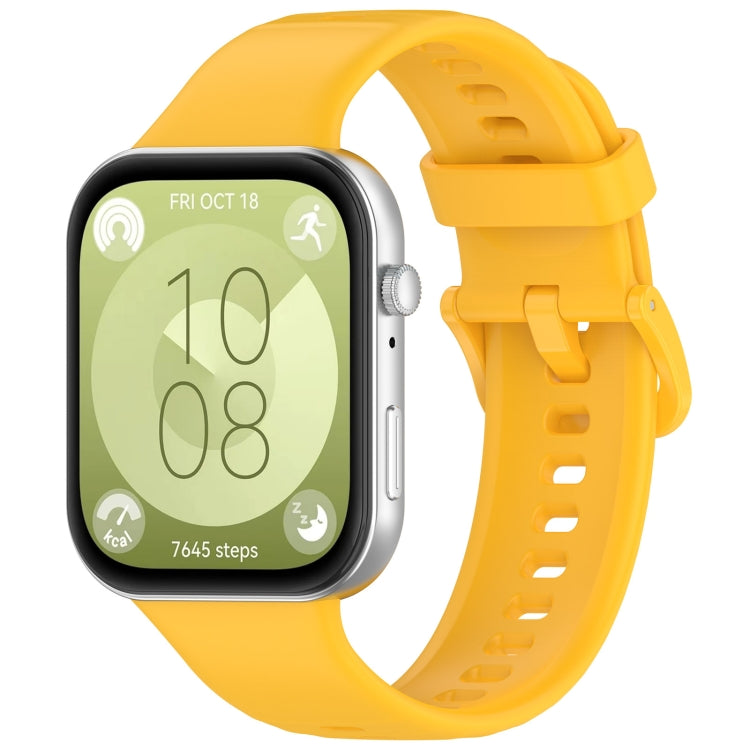Cinturino sportivo in silicone con fibbia colorata, For Huawei Watch Fit3