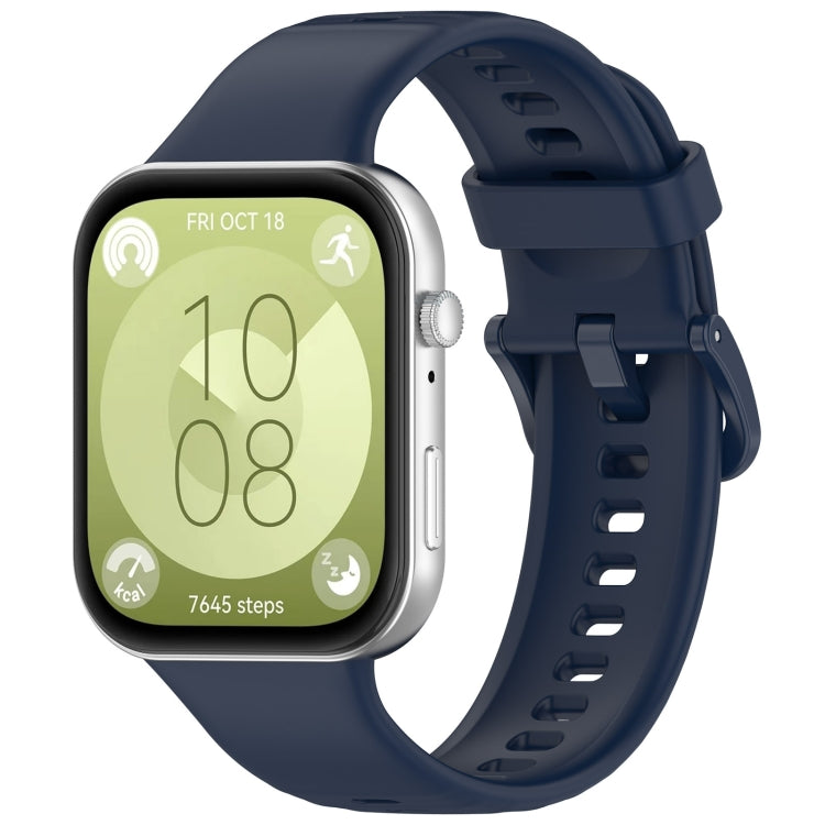 Cinturino sportivo in silicone con fibbia colorata, For Huawei Watch Fit3