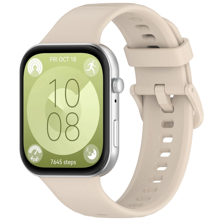 Cinturino sportivo in silicone con fibbia colorata, For Huawei Watch Fit3