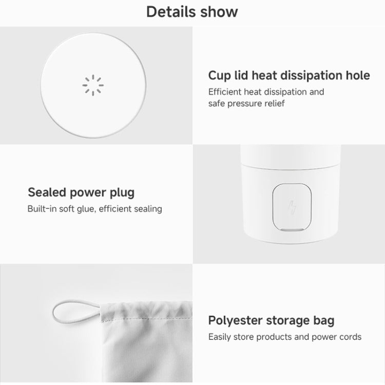 Xiaomi Mijia Smart Portable Electric Heating Cup 2, presa americana