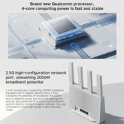 Router Xiaomi BE3600 WiFi7 Porta 2.5G Dual Band, Spina USA, BE3600