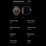 DK68 1,53 pollici IP67 BT 5.0 Smart Watch sportivo fitness, supporto torcia LED / chiamata Bluetooth / sonno / ossigeno nel sangue / frequenza cardiaca / monitor della pressione sanguigna