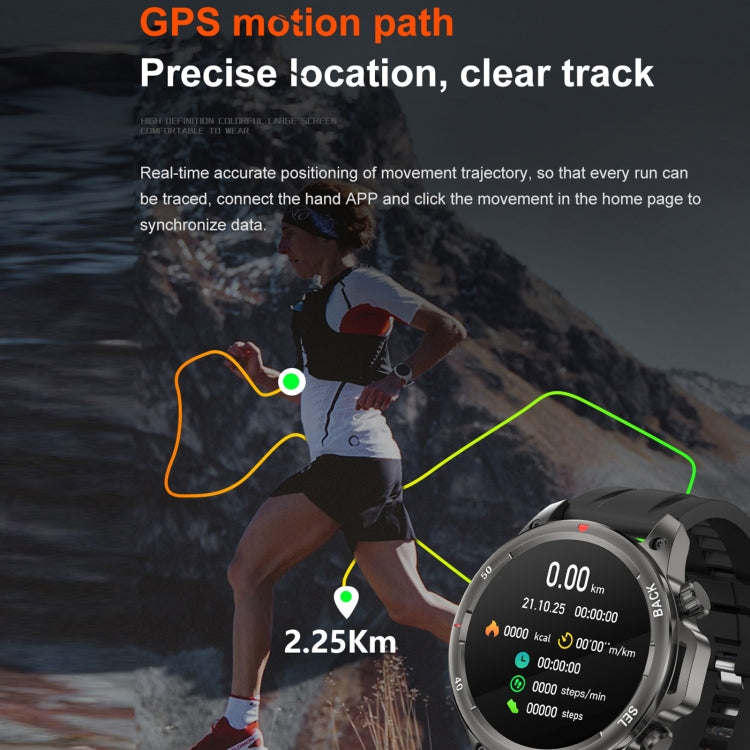 DK68 1,53 pollici IP67 BT 5.0 Smart Watch sportivo fitness, supporto torcia LED / chiamata Bluetooth / sonno / ossigeno nel sangue / frequenza cardiaca / monitor della pressione sanguigna