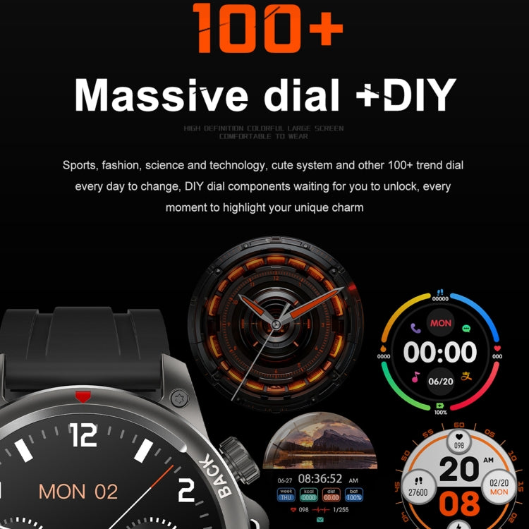DK68 1,53 pollici IP67 BT 5.0 Smart Watch sportivo fitness, supporto torcia LED / chiamata Bluetooth / sonno / ossigeno nel sangue / frequenza cardiaca / monitor della pressione sanguigna