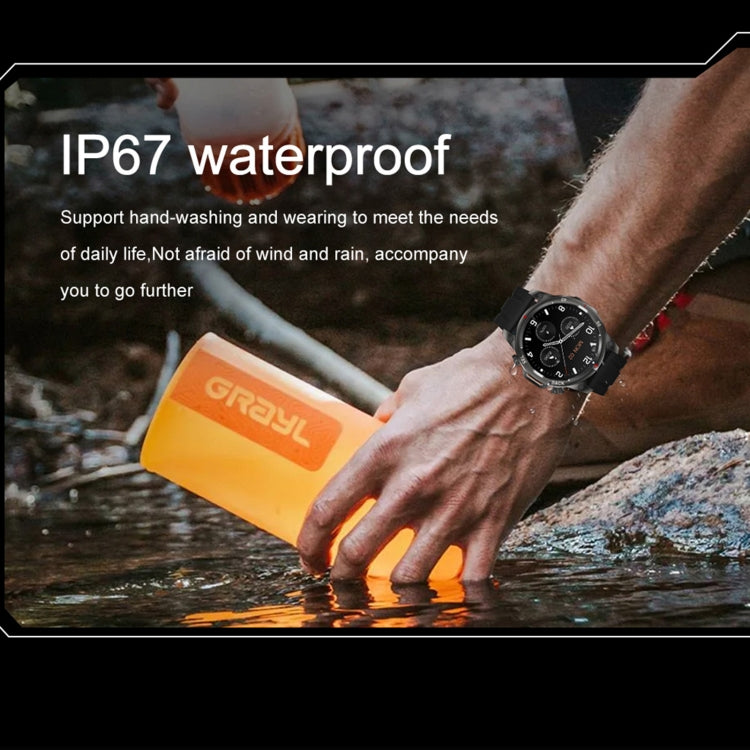 DK68 1,53 pollici IP67 BT 5.0 Smart Watch sportivo fitness, supporto torcia LED / chiamata Bluetooth / sonno / ossigeno nel sangue / frequenza cardiaca / monitor della pressione sanguigna