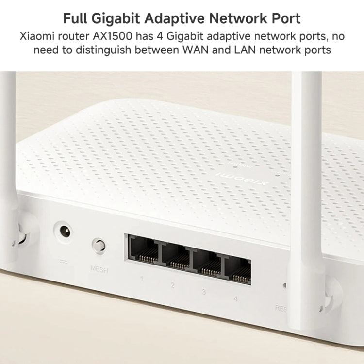 Xiaomi AX1500 Amplificatore di segnale indipendente a 4 canali WiFi 6 Router Dual Band, presa americana, AX1500