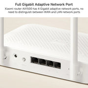 Xiaomi AX1500 Amplificatore di segnale indipendente a 4 canali WiFi 6 Router Dual Band, presa americana, AX1500