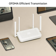 Xiaomi AX1500 Amplificatore di segnale indipendente a 4 canali WiFi 6 Router Dual Band, presa americana, AX1500