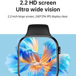 Smartwatch sportivo fitness WS11 MAX da 2,2 pollici, supporto chiamata Bluetooth / sonno / ossigeno nel sangue / frequenza cardiaca / monitoraggio della pressione sanguigna