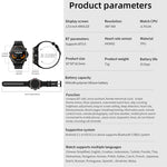 Smartwatch sportivo LC18 da 1,53 pollici IP67 BT5.0 con auricolari, supporto per chiamate Bluetooth/sonno/ossigeno nel sangue/frequenza cardiaca/monitoraggio della pressione sanguigna