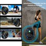 Smartwatch sportivo LC18 da 1,53 pollici IP67 BT5.0 con auricolari, supporto per chiamate Bluetooth/sonno/ossigeno nel sangue/frequenza cardiaca/monitoraggio della pressione sanguigna