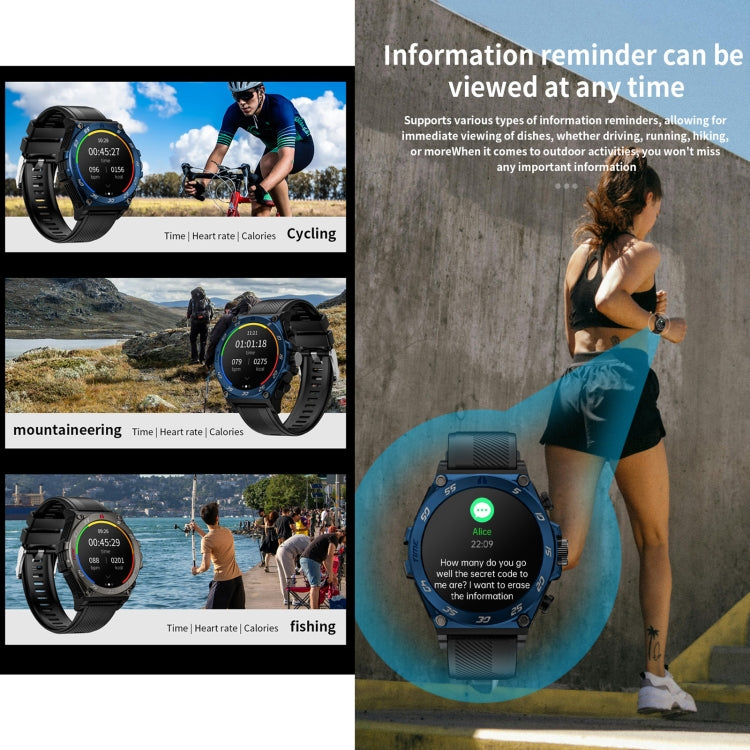 Smartwatch sportivo LC18 da 1,53 pollici IP67 BT5.0 con auricolari, supporto per chiamate Bluetooth/sonno/ossigeno nel sangue/frequenza cardiaca/monitoraggio della pressione sanguigna