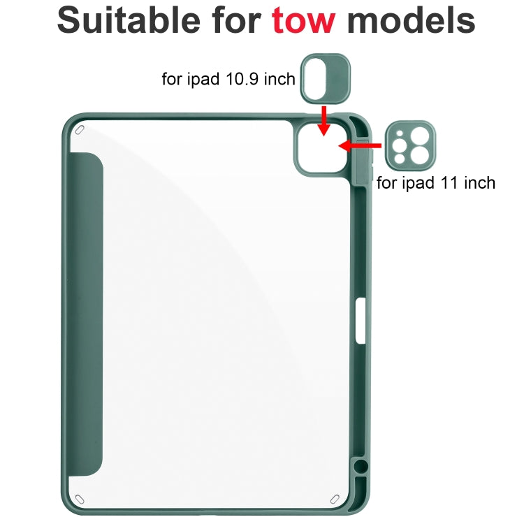 Custodia per tablet in pelle intelligente acrilica 3 pieghe, For iPad Air 11 2026 / 2024 / 2025, For iPad Pro 13 2025 / 2024, For iPad Pro 11 2025 / 2024