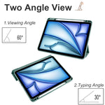 Custodia per tablet in pelle intelligente acrilica 3 pieghe, For iPad Air 11 2026 / 2024 / 2025, For iPad Pro 13 2025 / 2024, For iPad Pro 11 2025 / 2024