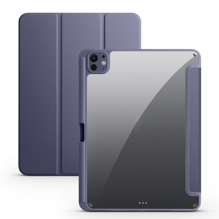 Custodia per tablet in pelle intelligente acrilica 3 pieghe, For iPad Air 11 2026 / 2024 / 2025, For iPad Pro 13 2025 / 2024, For iPad Pro 11 2025 / 2024