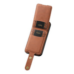 Custodia per telefono in pelle con porta carte magnetica MagSafe Denior D14 NK modello retrò, For iPhone 13 Pro Max, For iPhone 13 Pro, For iPhone 12/12 Pro, For iPhone 12 Pro Max